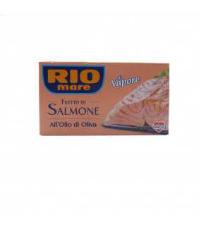 rio mare filetti di salmone all'olio di oliva al vapore