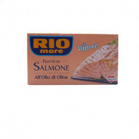 rio mare filetti di salmone all'olio di oliva al vapore