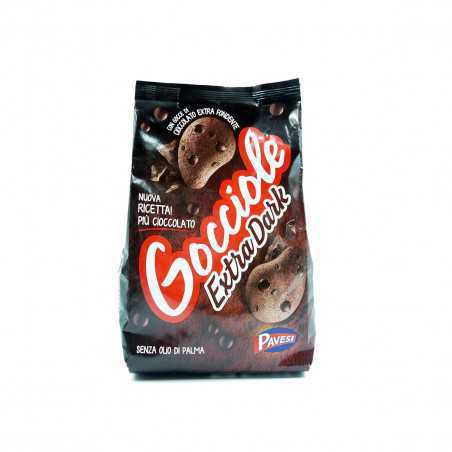 biscotti gocciole al cioccolato extra dark pavesi