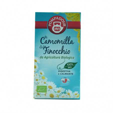 infuso camomilla e finocchio da agricoltura biologica digestiva e calmante pompadour