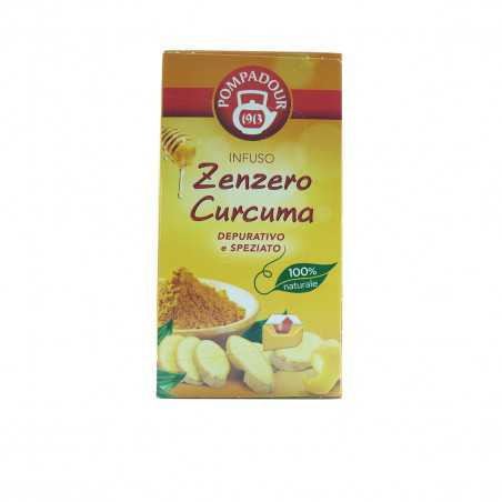 infuso zenzero e curcuma depurativo e speziato pompadour