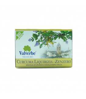 tisana bio curcuma liquirizia e zenzero valverbe