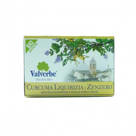 tisana bio curcuma liquirizia e zenzero valverbe