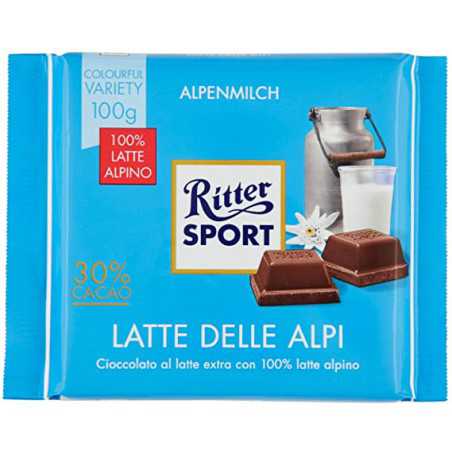 CIOCCOLATO RITTER SPORT latte delle alpi