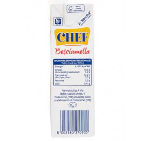 besciamella chef parmalat 500 ml