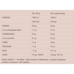 cracker integrali fibrextra misura