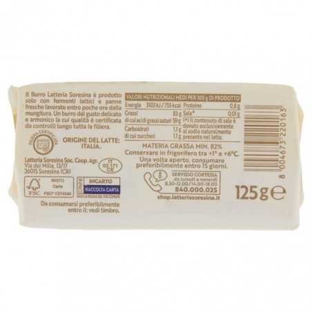 burro latteria soresina 125 g