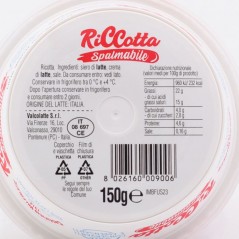 Ricotta spalmabile Valcolatte