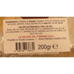 schiacciatine alle olive nere le delizie del fornaio