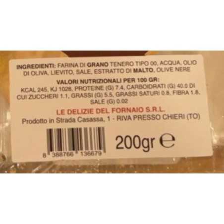 schiacciatine alle olive nere le delizie del fornaio