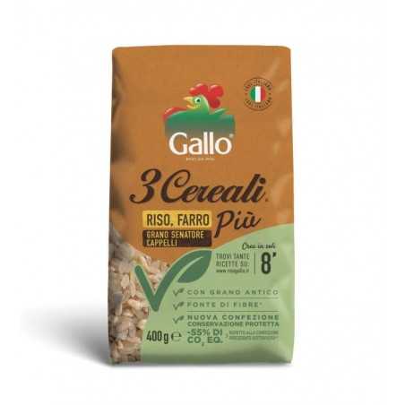 3 cereali riso farro grano gallo
