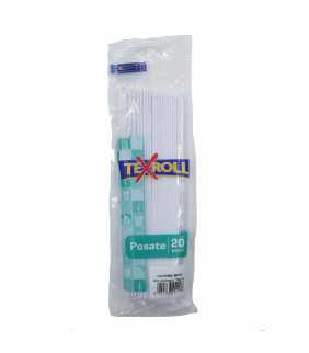texroll 20 posate plastica