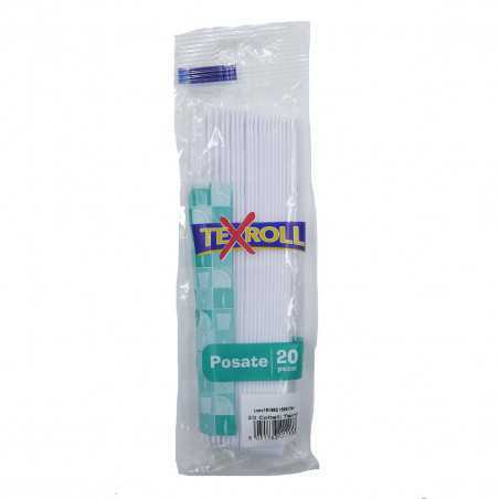 texroll 20 posate plastica
