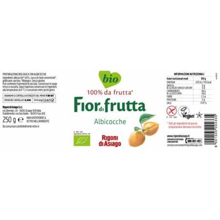 confettura fiordifrutta albicocche bio rigoni di asiago