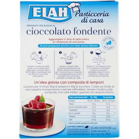 preparato per budino al cioccolato fondente elah