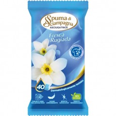 salviette umide per asciugatrice spuma di sciampagna