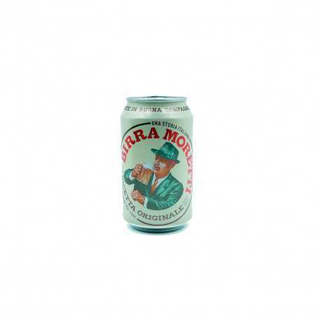 birra in lattina moretti rossa